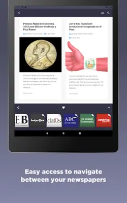 Bolivian Newspapers android App screenshot 1